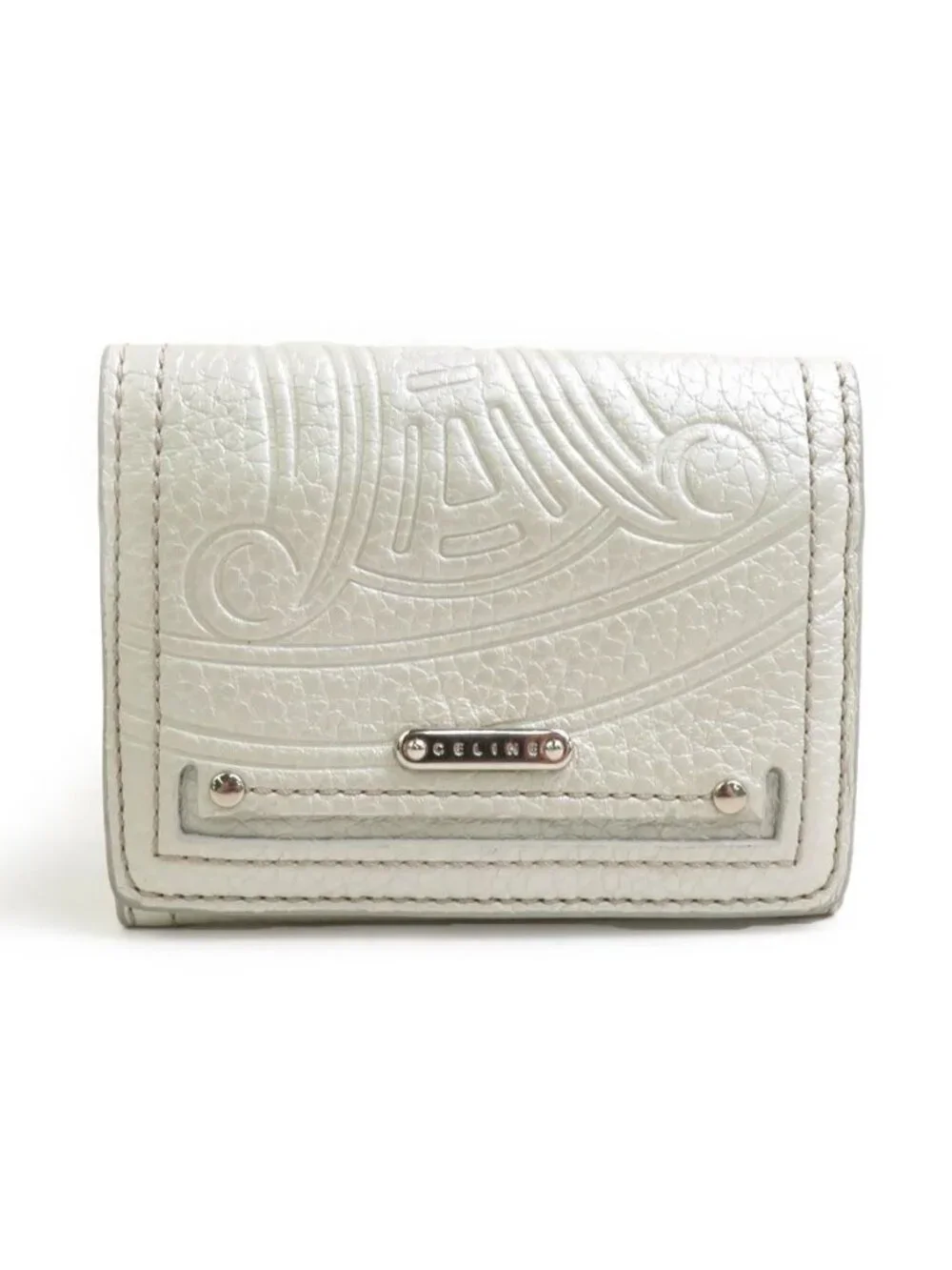 Celine Card Case Card Holders Silver
